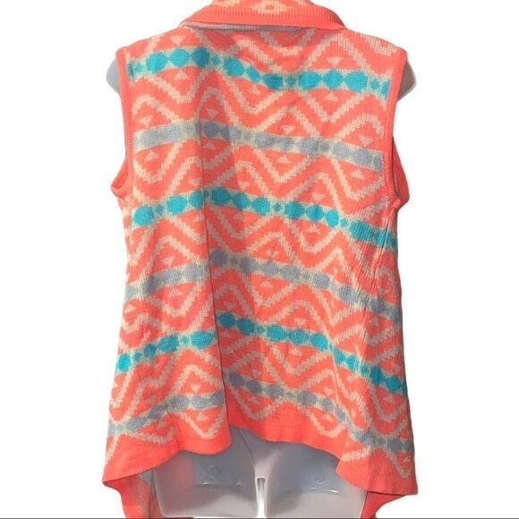 ‎B-Sharp Geometric Pattern Open Cardigan - Picture 4 of 4